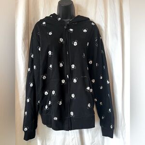 Official Disney Apparel Classic Mickey Womens Sz L Zip Up Hoodie With Pockets